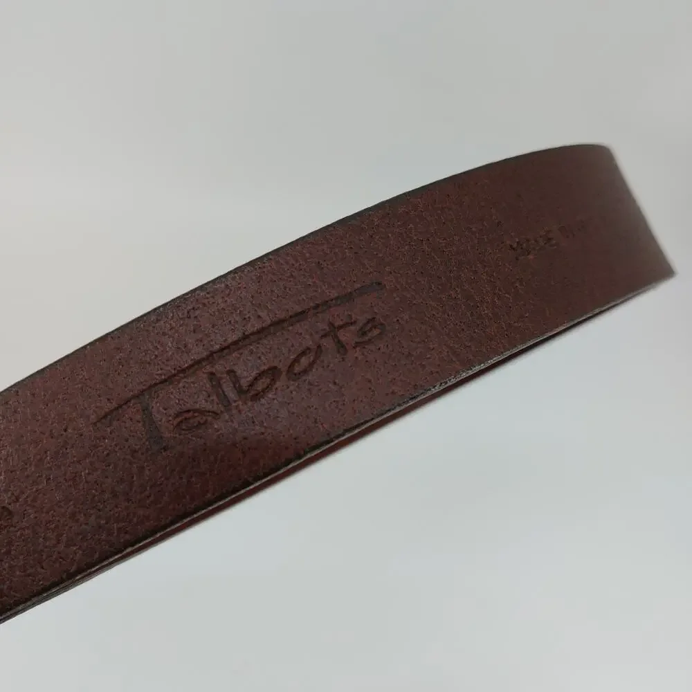 Talbots Italian Saddle Leather Belt Brown Wicker L